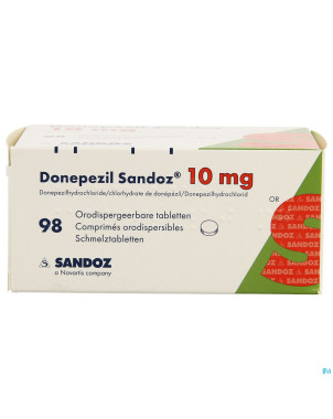 Donepezil sandoz 10,0 mg comp orodisp 98 x 10,0mg