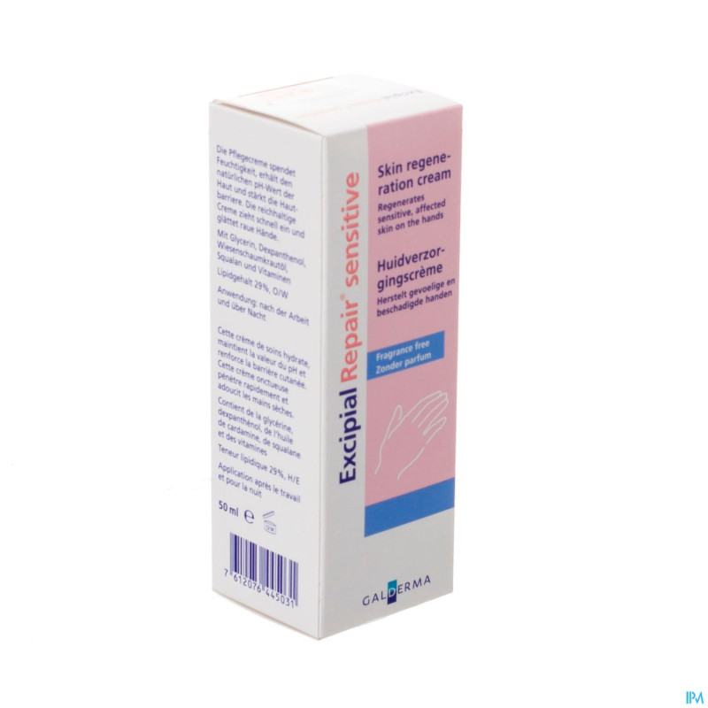 Excipial repair sensitive creme mains 50ml
