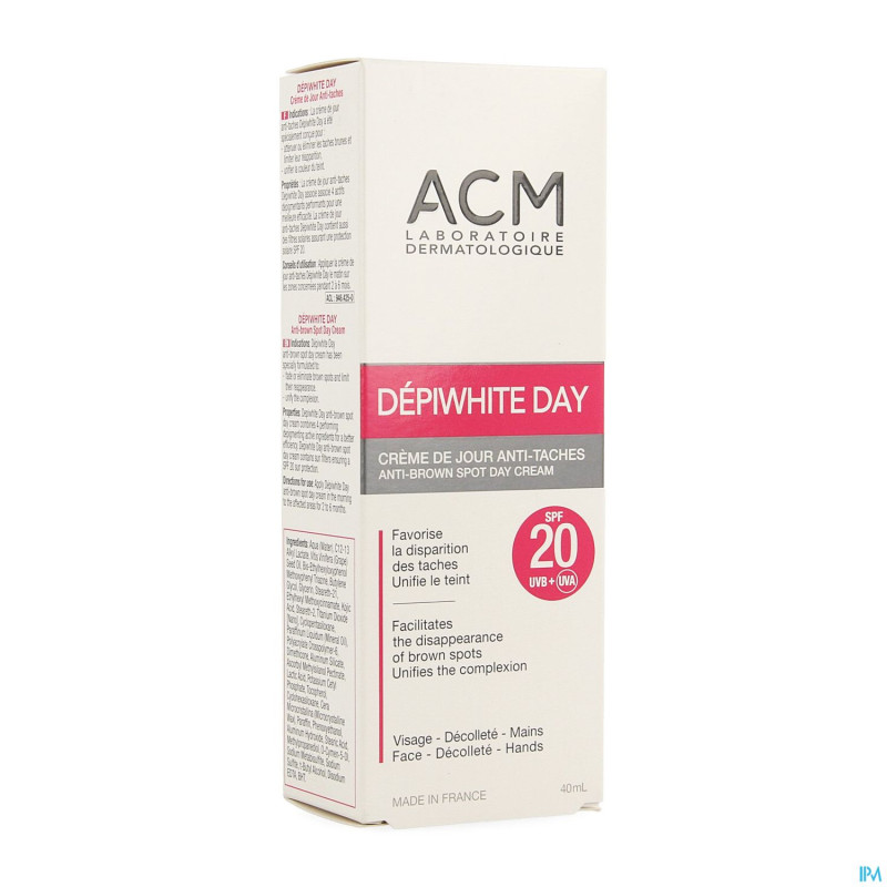 Depiwhite day ip20 cr eclaircis. jour tube 40ml