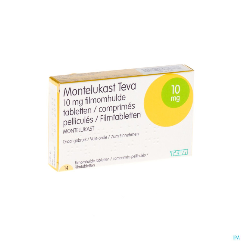 Montelukast teva 10 mg comp pell 14 x 10 mg