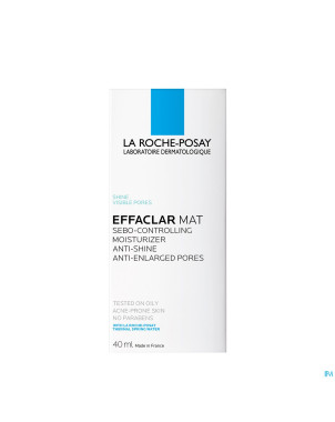 Lrp effaclar mat hydra sebo-regulat. s/parab. 40ml