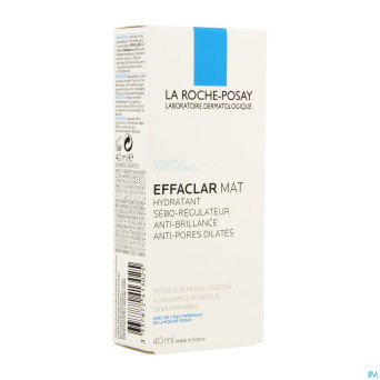 Lrp effaclar mat hydra sebo-regulat. s/parab. 40ml