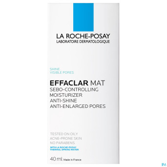 Lrp effaclar mat hydra sebo-regulat. s/parab. 40ml