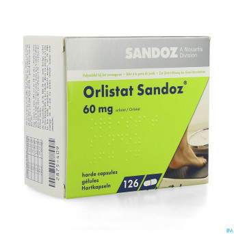 Orlistat sandoz caps dure 126 x 60 mg