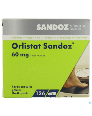 Orlistat sandoz caps dure 126 x 60 mg