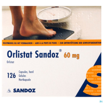 Orlistat sandoz caps dure 126 x 60 mg