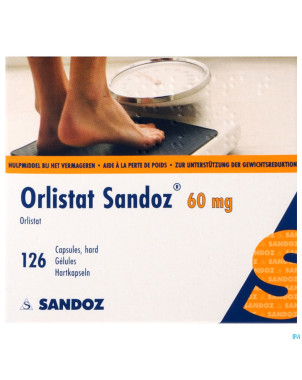 Orlistat sandoz caps dure 126 x 60 mg