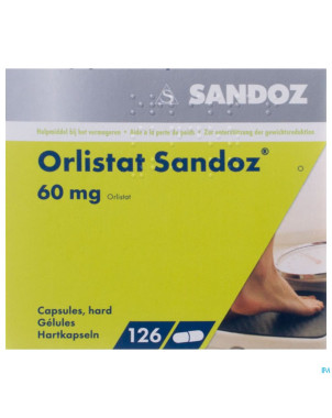 Orlistat sandoz caps dure 126 x 60 mg
