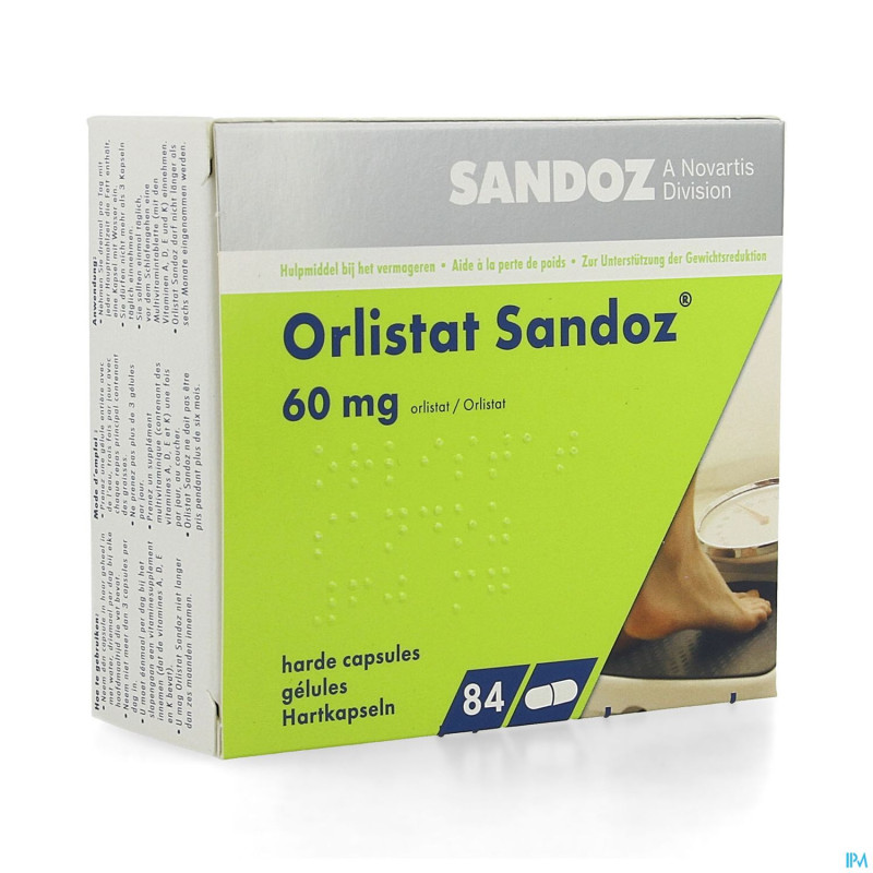 Orlistat sandoz caps dure  84 x 60 mg
