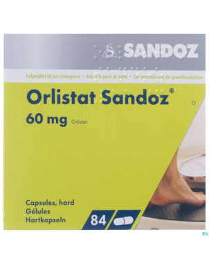 Orlistat sandoz caps dure  84 x 60 mg