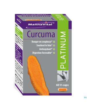 Mannavital curcuma platinum v-caps  60