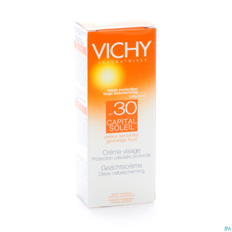 Vichy cap sol ip30 cr vis peau sens ps 50ml