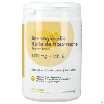 Natural energy huile bourrache  caps 250