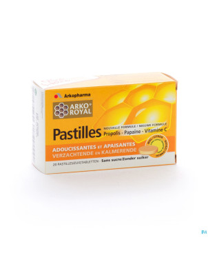 Arkoroyal propolis papaine pastilles tube 2x10