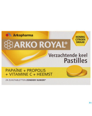 Arkoroyal propolis papaine pastilles tube 2x10