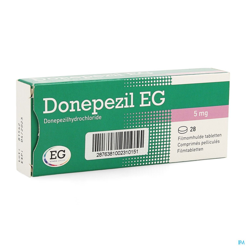 Donepezil eg 5,0 mg comp pell 28x5,0mg
