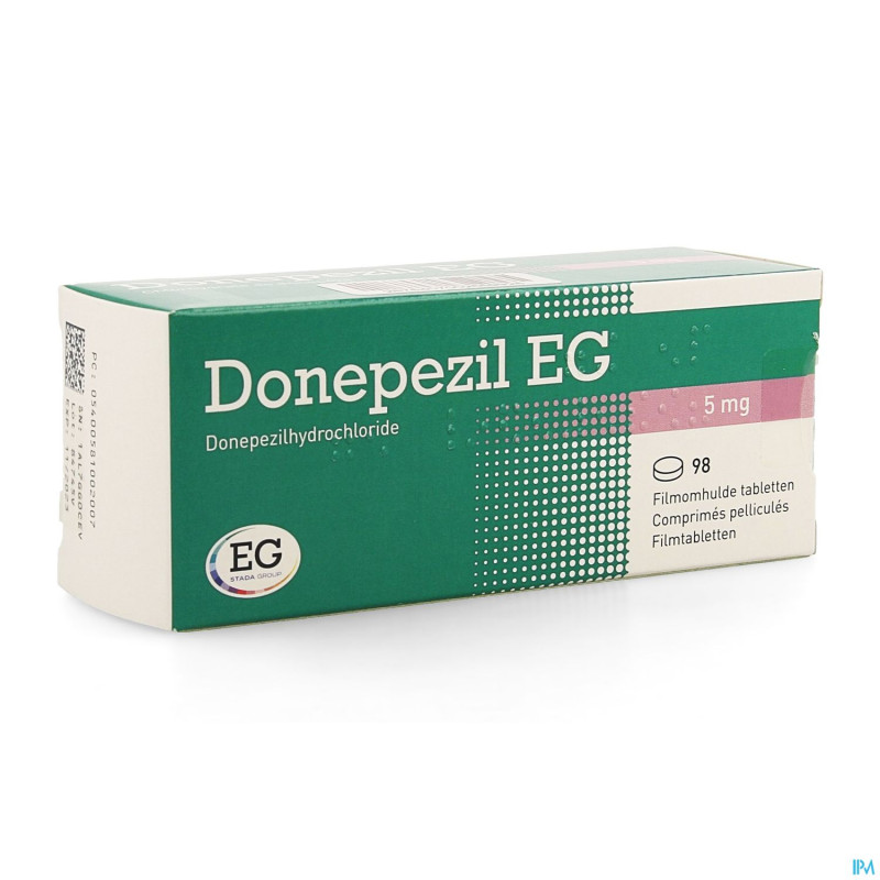 Donepezil eg 5,0 mg comp pell 98x5,0mg