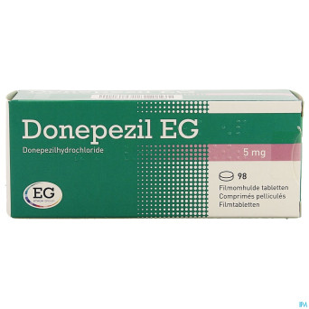 Donepezil eg 5,0 mg comp pell 98x5,0mg