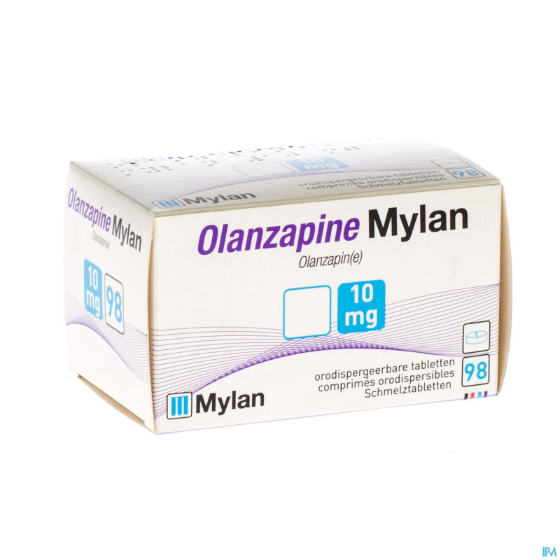 Olanzapine odis mylan comp orodisp  98 x 10 mg