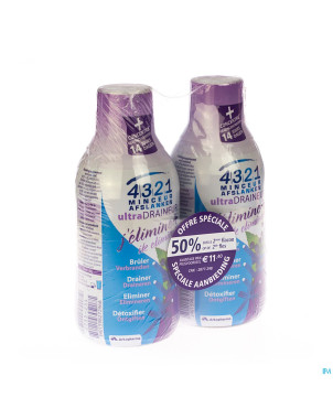 4321 ultra draineur cassis  2x280ml    promo