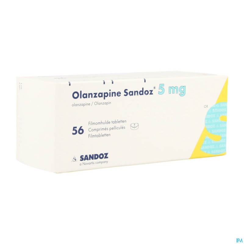 Olanzapine 5 mg sandoz comp pell 56