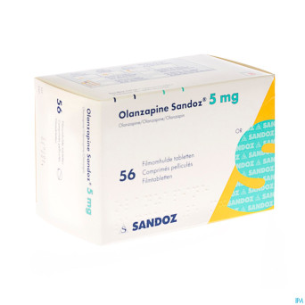 Olanzapine 5 mg sandoz comp pell 56