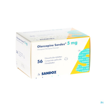 Olanzapine 5 mg sandoz comp pell 56