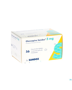 Olanzapine 5 mg sandoz comp pell 56