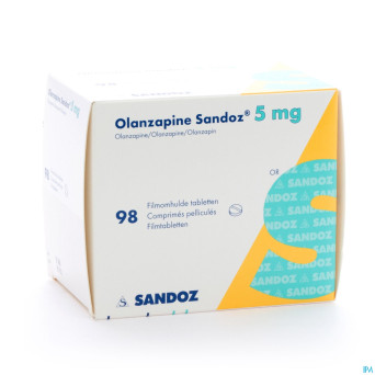 Olanzapine 5 mg sandoz comp pell 98