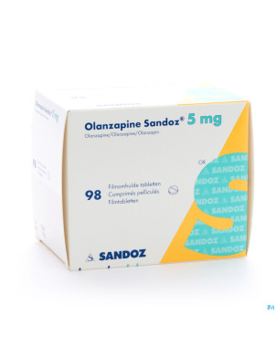 Olanzapine 5 mg sandoz comp pell 98