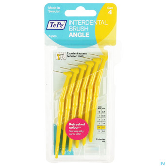 Tepe angle interdent. ragers yellow 0,8mm 6 154650
