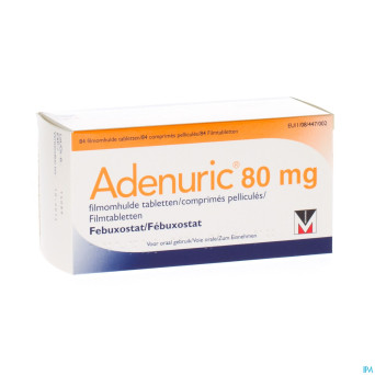 Adenuric 80 mg comp pell 84 x 80 mg