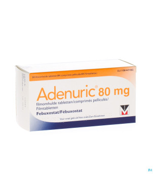 Adenuric 80 mg comp pell 84 x 80 mg