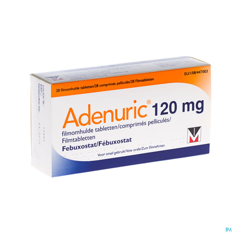 Adenuric 120 mg comp pell 28 x 120 mg