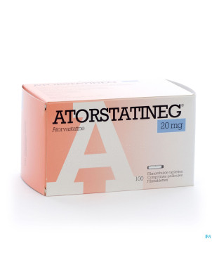 Atorstatineg d 20 mg comp pell 100 x 20 mg