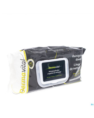 Dermavital lingettes nettoyantes 64