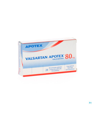 Valsartan apotex  80 mg comp pell 28 x 80 mg