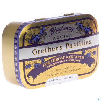 Grether's pastilles blueberry ss 110g