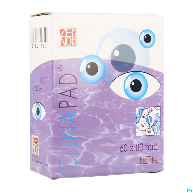 Clinapad cp oculaire ster 55x72mm 12