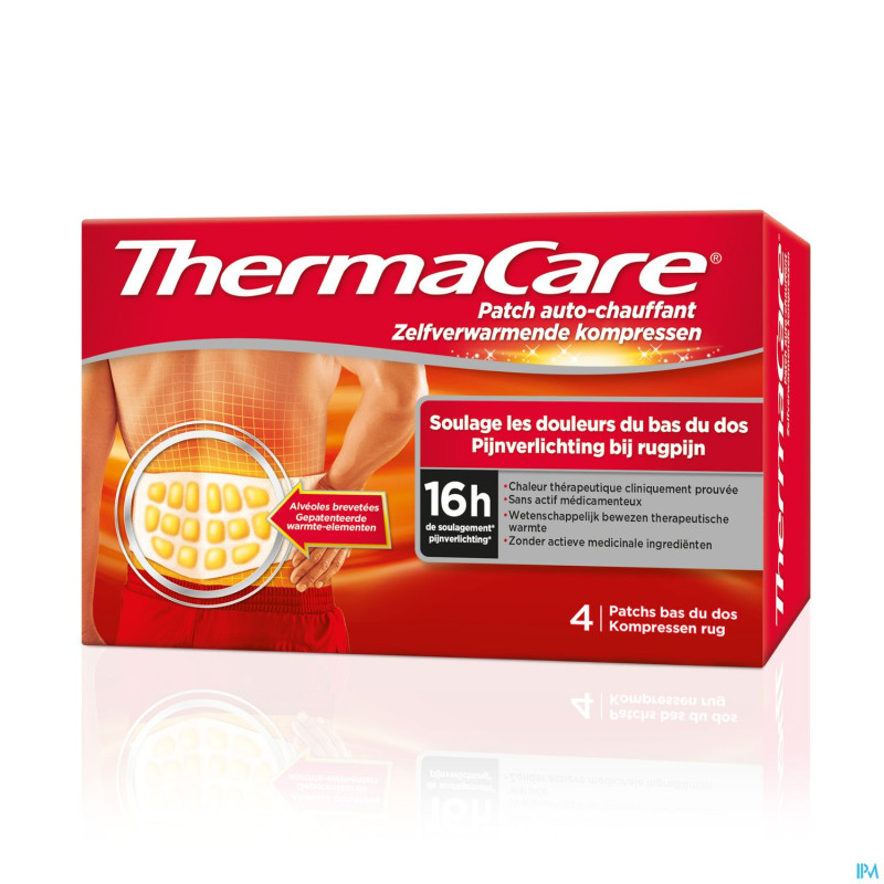 Thermacare cp chauffante douleurs dos 2x2 promo