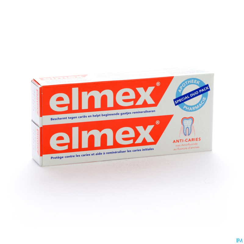 Elmex dentifrice anti caries ad duo tube 2x75ml