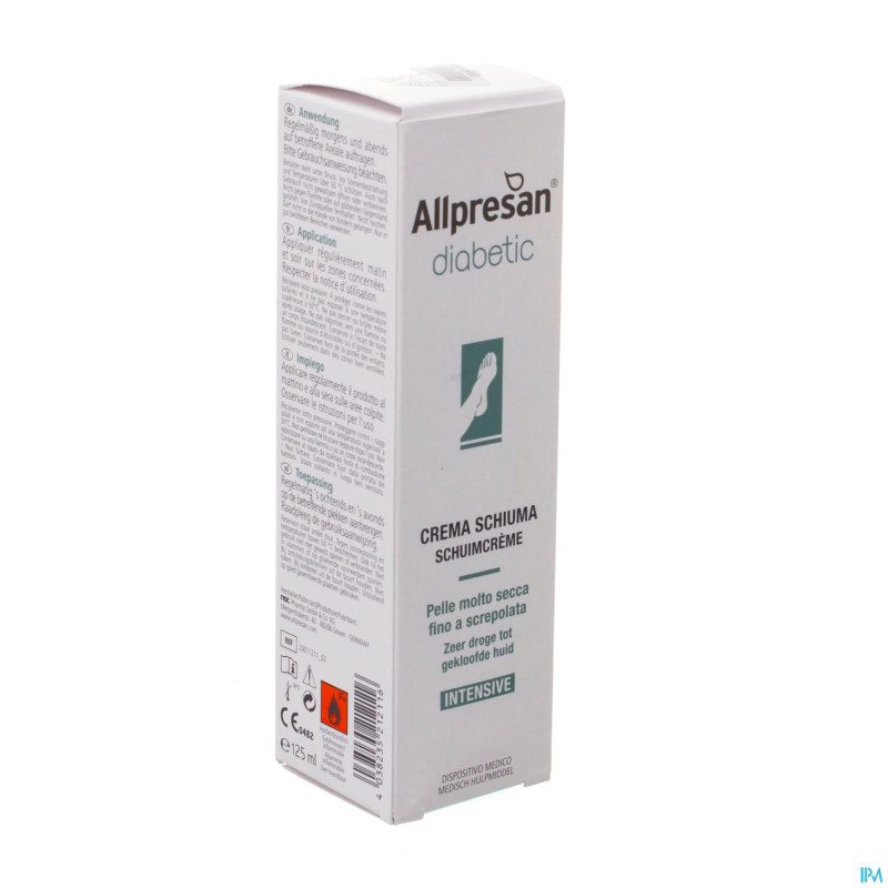 Allpresan diabetic creme mousse intensive 125ml