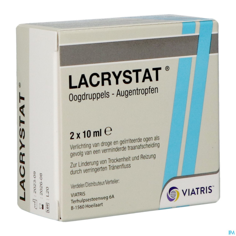 Lacrystat collyre fl 2x10ml nf