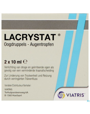 Lacrystat collyre fl 2x10ml nf