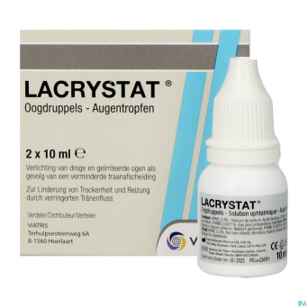 Lacrystat collyre fl 2x10ml nf