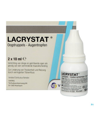 Lacrystat collyre fl 2x10ml nf