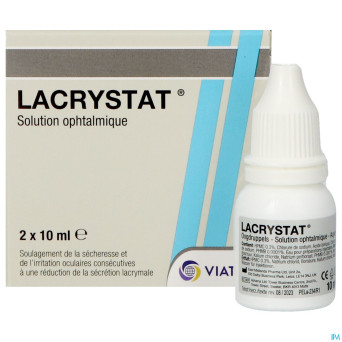 Lacrystat collyre fl 2x10ml nf