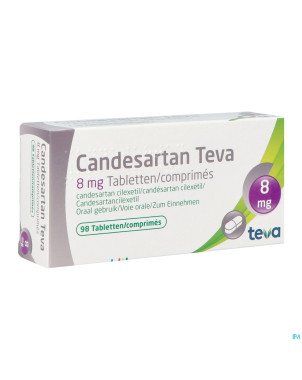 Candesartan teva tabl 98 x  8 mg