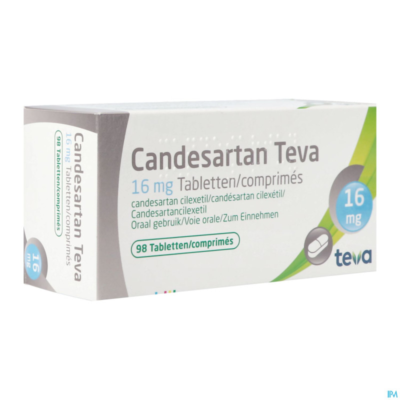 Candesartan teva tabl 98 x 16 mg