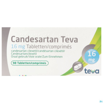 Candesartan teva tabl 98 x 16 mg
